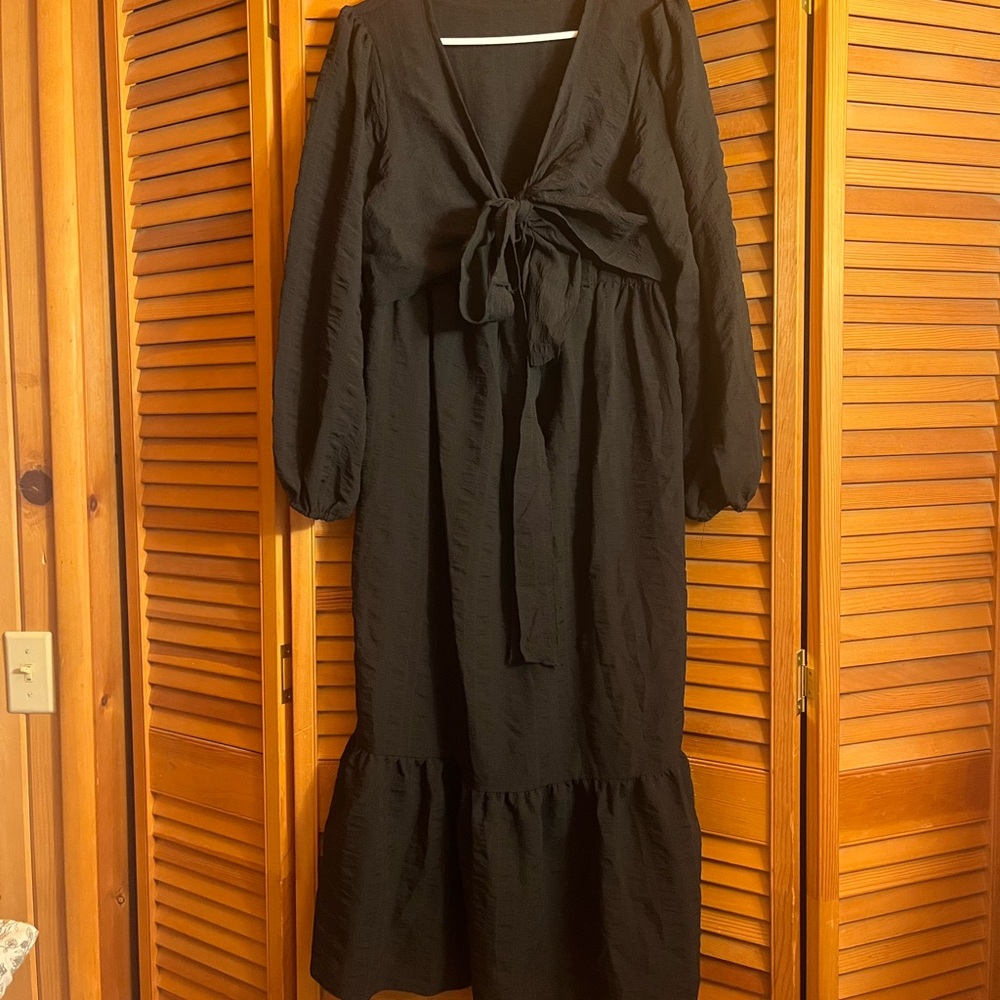 ASOS Maternity Black Maxi Dress / Nursing Dress